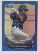 2013 Bowman Draft Top Prospects Chrome Blue Refractor 82/99 Mason Williams 11pj