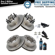 Brake Pad & Rotor Kit Metallic Front & Rear Kit w/Chemicals