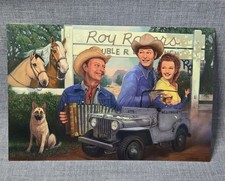 Roy Rogers Dale Evans Museum Postcard Sean Sullivan Saturday Morning TV Unused 