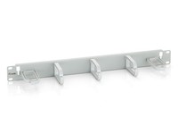 "Equip 19\" Kabelmanagement 5Xplastikringe Stahl 1U RAL7035"