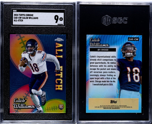 Caleb Williams #CAE-CW 2024 Topps Chrome All-Etch card