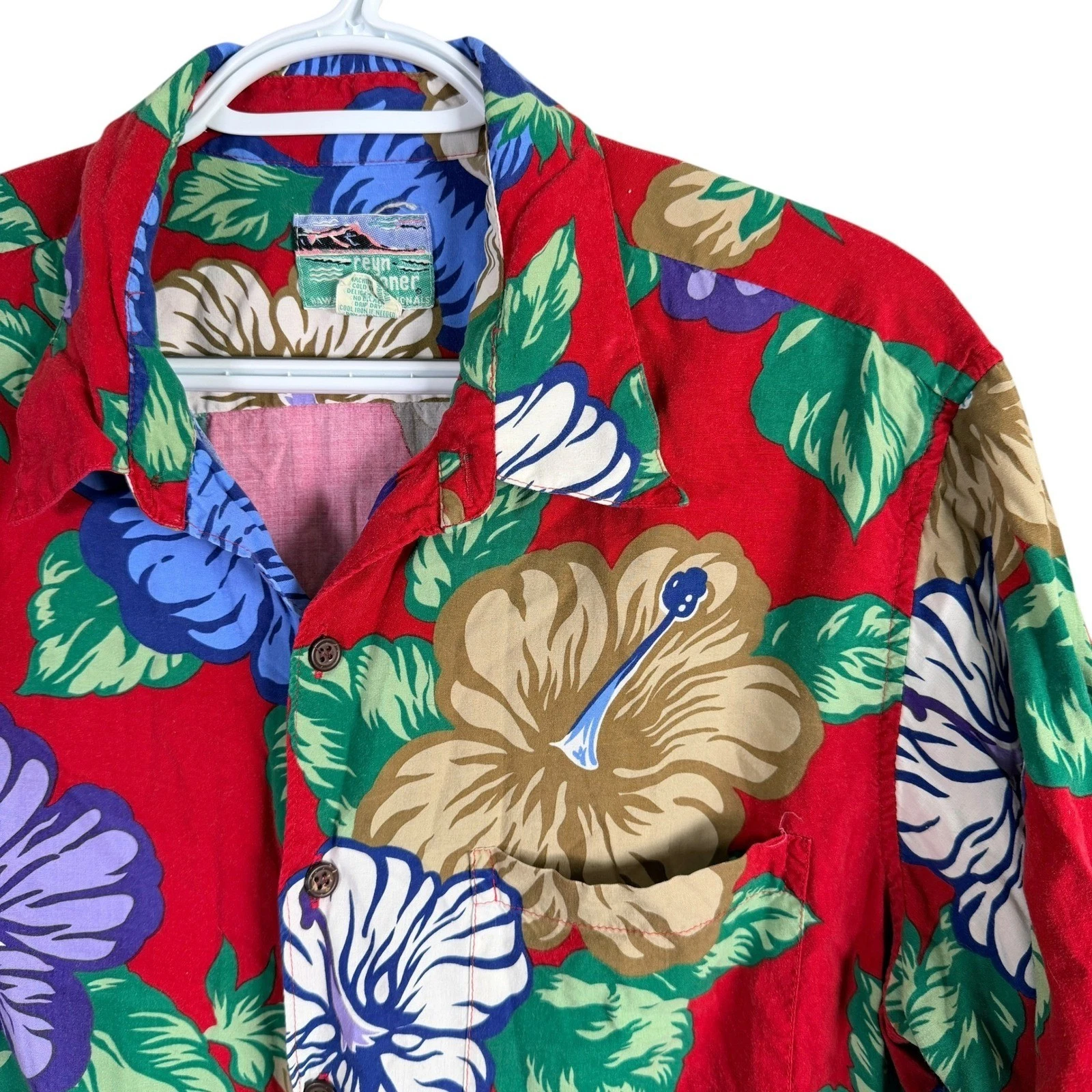 Vintage Reyn Spooner Hawaiian Shirt Mens L Red Floral Hibiscus Spun Rayon Aloha
Opens in a new windo