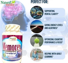 MEMOREX Brain Booster Supplement Support Focus Energy Memory & Clarity