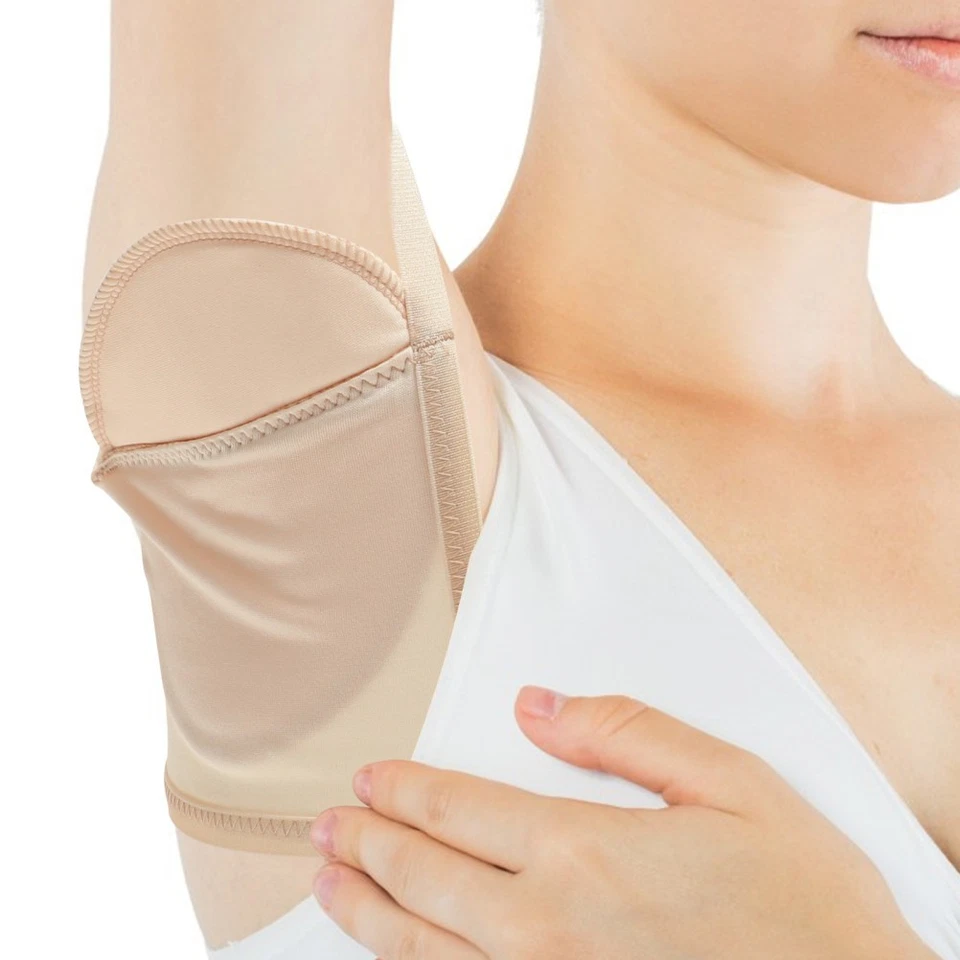 Sweat Absorbent Pad Invisible Armpit Sweat Pads Washable Sweat Pads for Women - Image 4 of 4