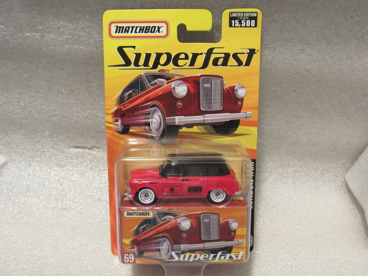 MATCHBOX SUPERFAST LONDON TAXI - RED & BLACK LONDON TAXI # 69 LIMITED  EDITION | eBay