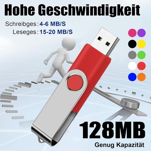 Bunte USB Sticks 128MB 50 Stück Flash Drive Memory Pen Laufwerk 10 Farben - Bild 4 von 11