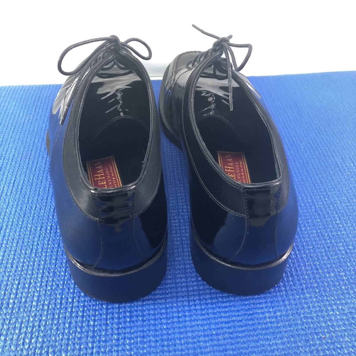 Cole Haan Evening Italy Mens Black Patent Leather Tuxedo 