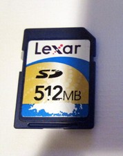 Lexar Secure Digital Flash Memory Card - 512 MB - SD SD512-689