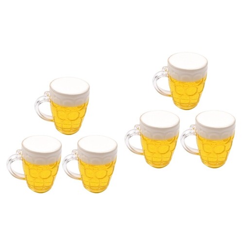 6 Pcs Miniature Beer Glasses Small Plastic Beer Mugs Miniature Beer Stein - Picture 10 of 12