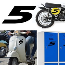 Number 5 v2 Racing Sticker Vinyl