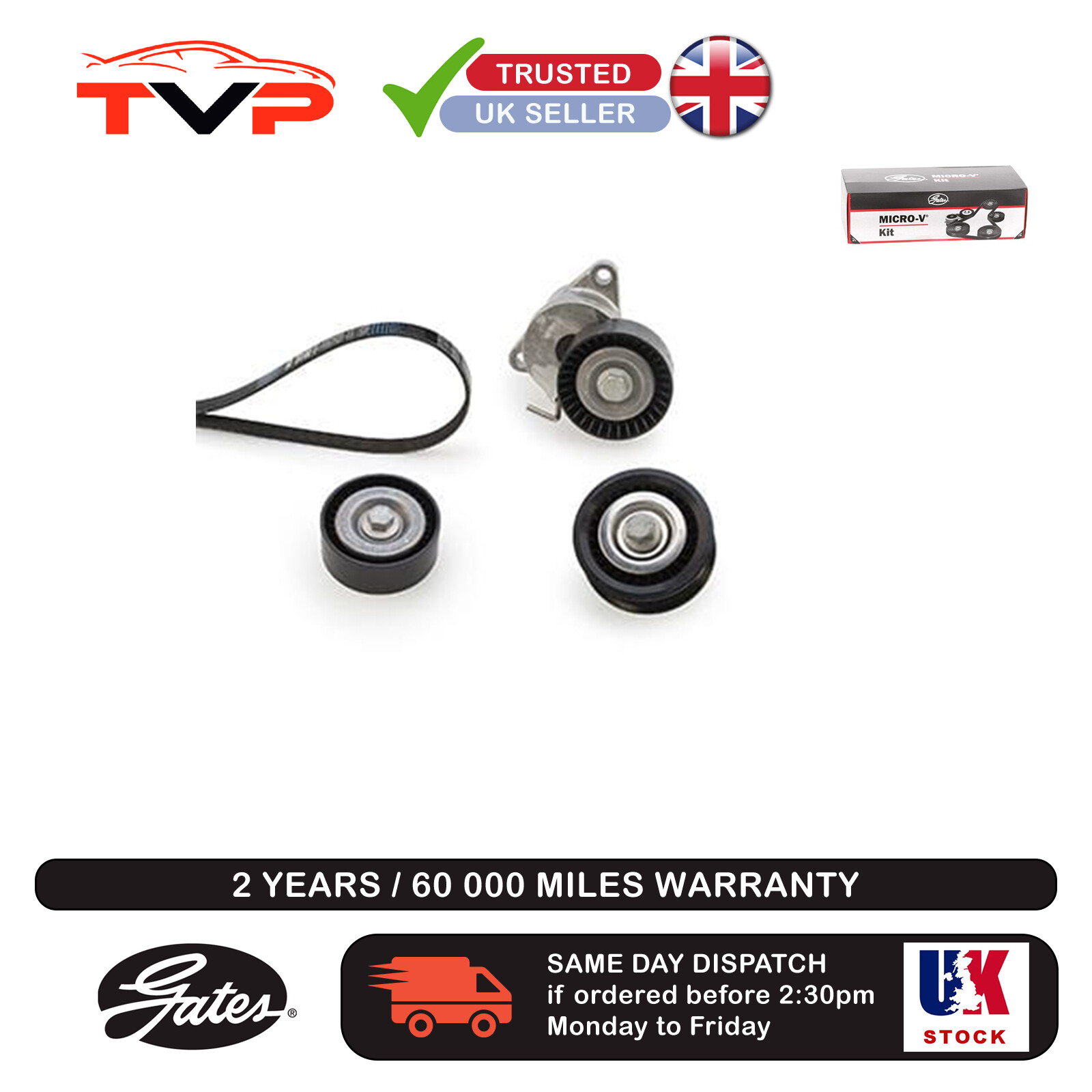 VRIBBED BELT SET K016PK1853XS FOR VAUXHALL INSIGNIA/Mk CHEVROLET OPEL 4cyl 2.0L - Image 23