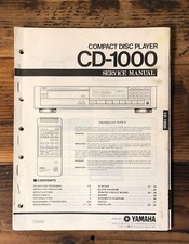 Yamaha CD-1000 CD Player Service Manual Original