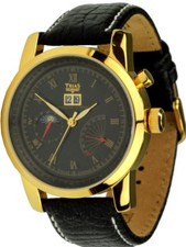 Trias Orologio Centauri Automatico 35 Pietre Gangreserve-Anzeige Data da Uomo