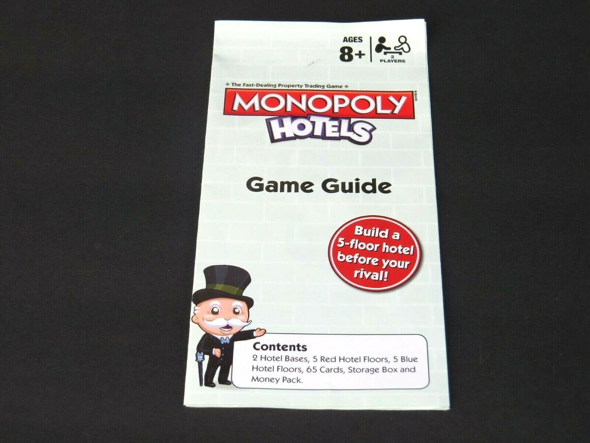 Hasbro 2012 Monopoly Hotels Board Game Replacement Parts