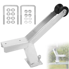 Boat Trailer Winch Stand with Roller Fits3"x4"Frames Multiple Height Adjustments