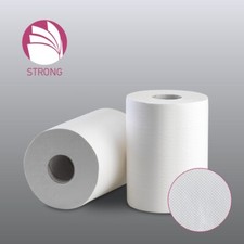 6 x Handtuchrollen 20,5 cm 2 lagig Handtuchpapier Papier Tuch Spender 480m