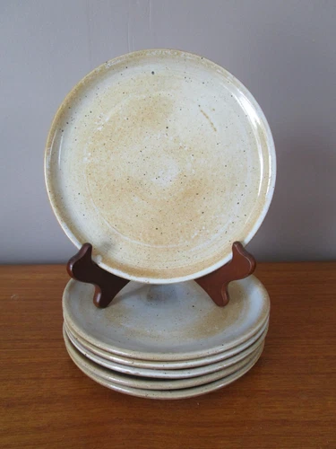 6 DESSERT PLATES 18 CM IN STONEWARE DU MARAIS FRANCE