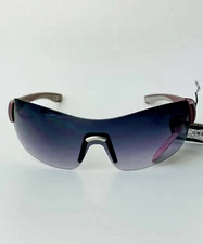 Foster Grant Shape Maxblock 100% UVA/UVB Protection, Pink Wrap Sunglasses Women