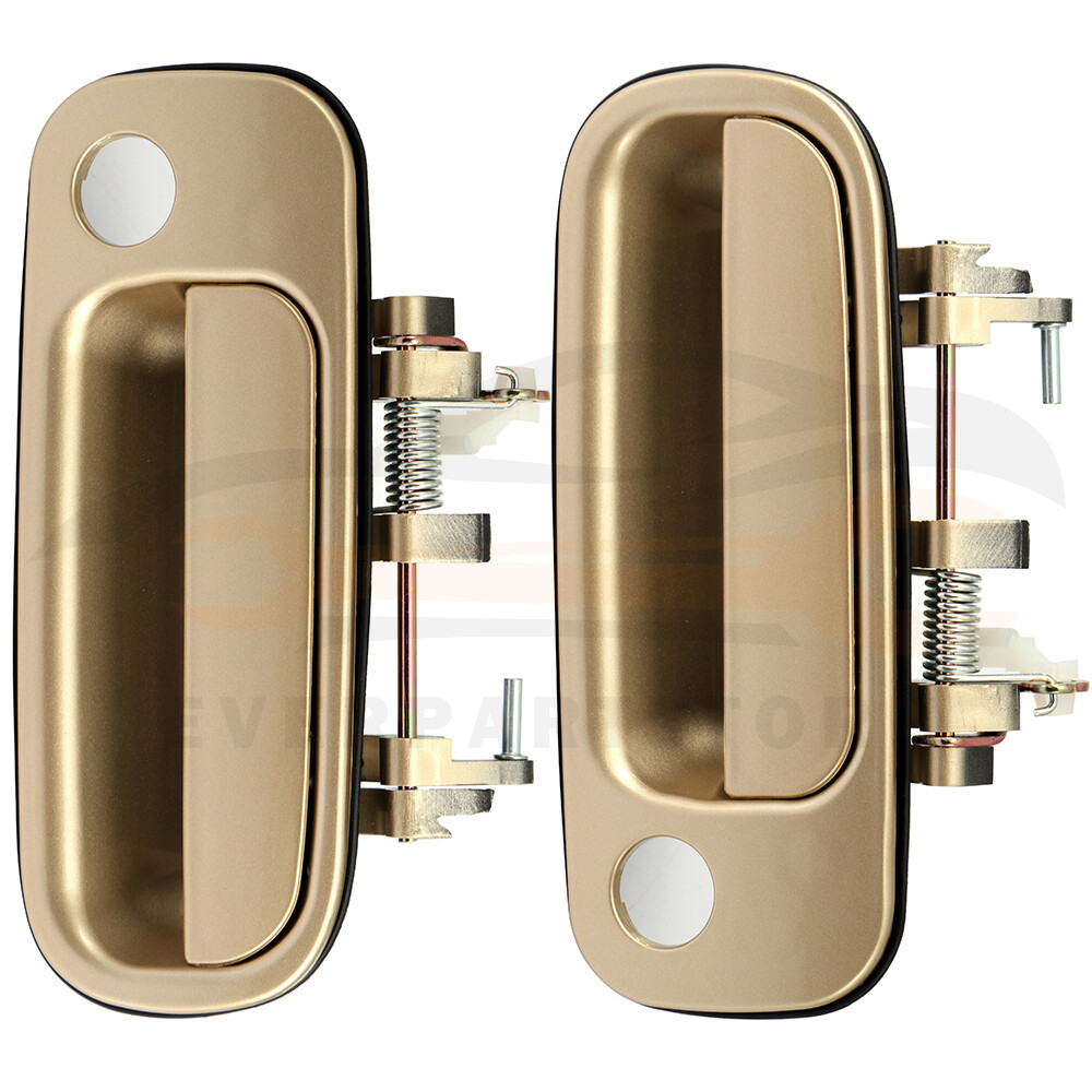 2 Pcs Gold Exterior Door Handles For 19921996 Toyota Camry Fits Left