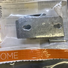 Kenney Chrome Silver Double Curtain Rod Bracket