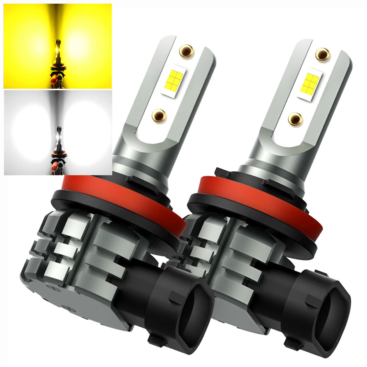 High Power AUX H11 H8 H16 LED Fog Light Bulb 6000K White DRL