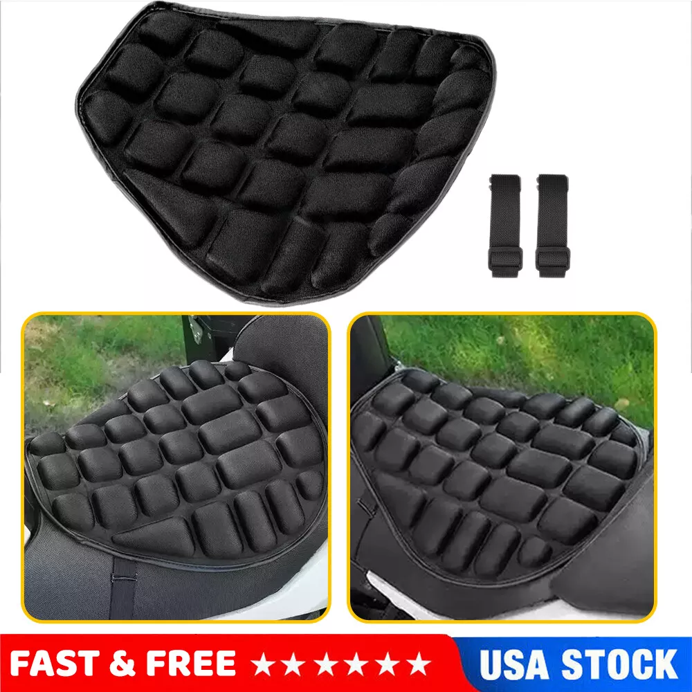 Motorcycle Comfort Seat Cushion Gel Cover Pillow Pad Pressure Relief  Motorbike