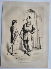 Old Vintage Print Tales of the Boarder Scotland c1860 My Cousins Adventure