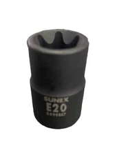 Sunex 2690SE7 E20 1/2" Drive External Star Female Impact Inverted Socket Tools