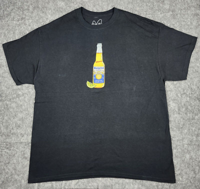 Men's SHWAYZE ''Shwaysted'' Size XL Short Sleeve T-Shirt Corona & Lime Cerveza 420