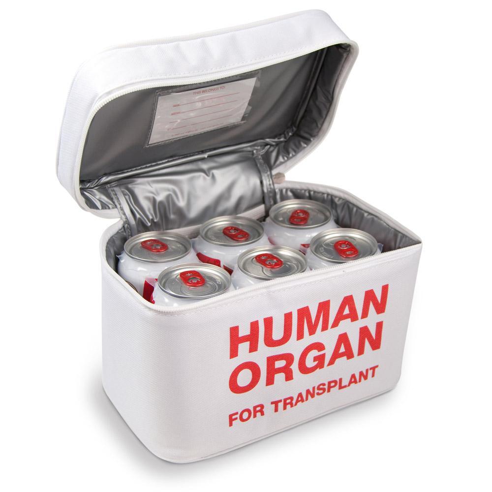 Emergency Meal Transport Bag Fred E.M.T. Insulated Lunch Tote Human Organ Prank