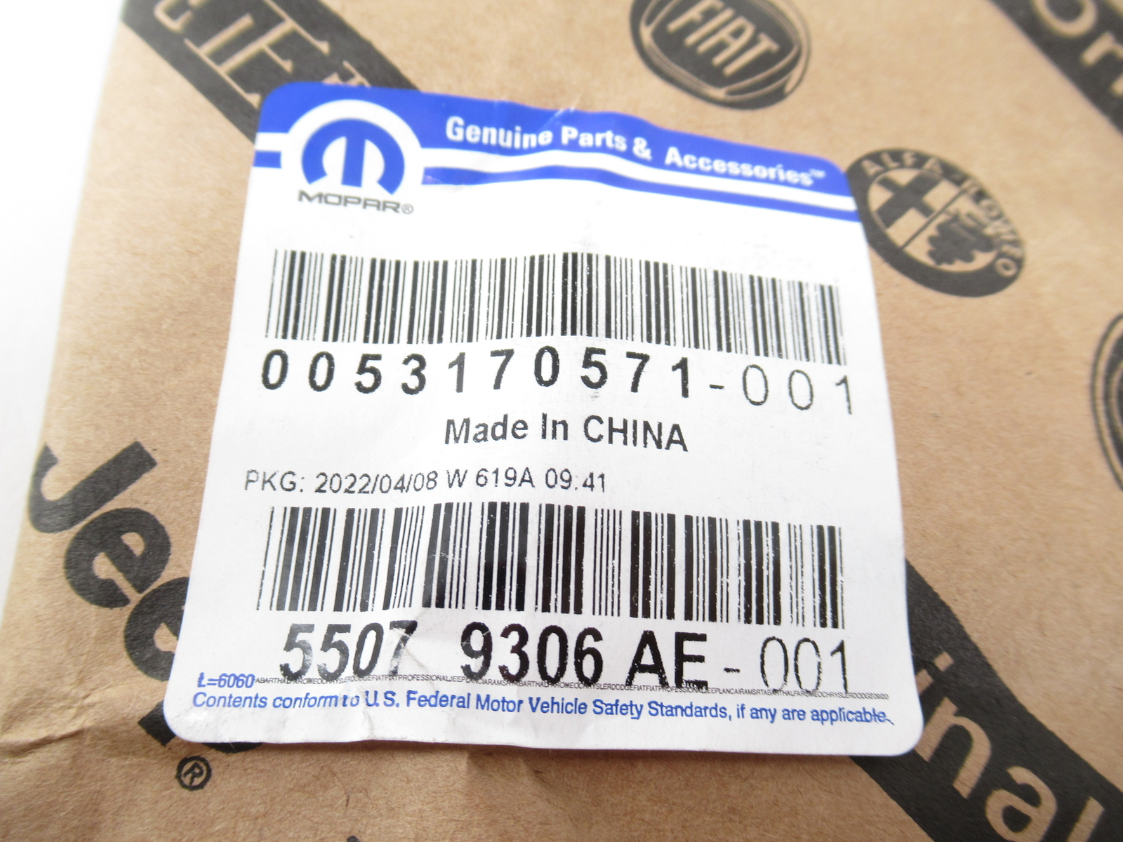 Genuine OEM Mopar Jeep 55079306AE Passenger RH Side Molding 11-14  