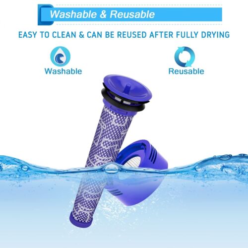 5 Pack For Dyson V8 V7 Animal Absolute Cordless Vacuum Pre &Post HEPA Filter Kit - Picture 3 of 12