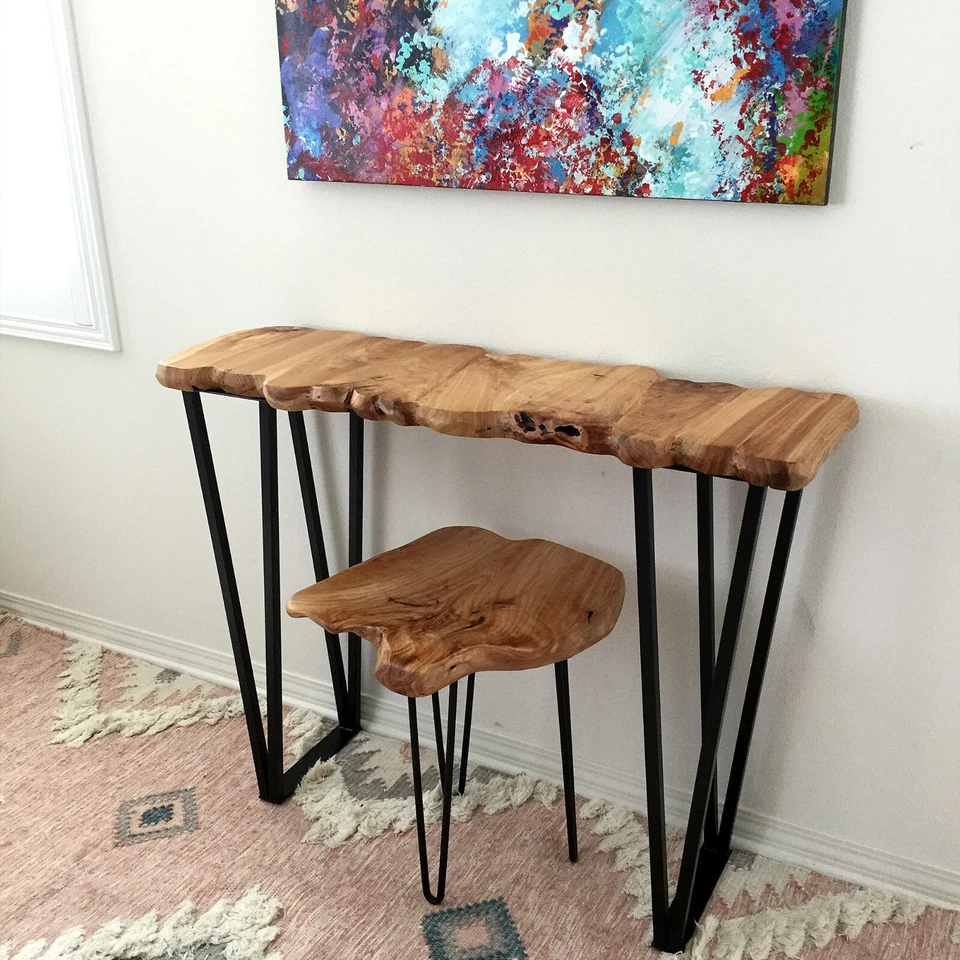 HST 30" Iron Metal Table Legs for Dining Table Desk 2PCS Heavy Duty w/ Screws - Image 4 of 4