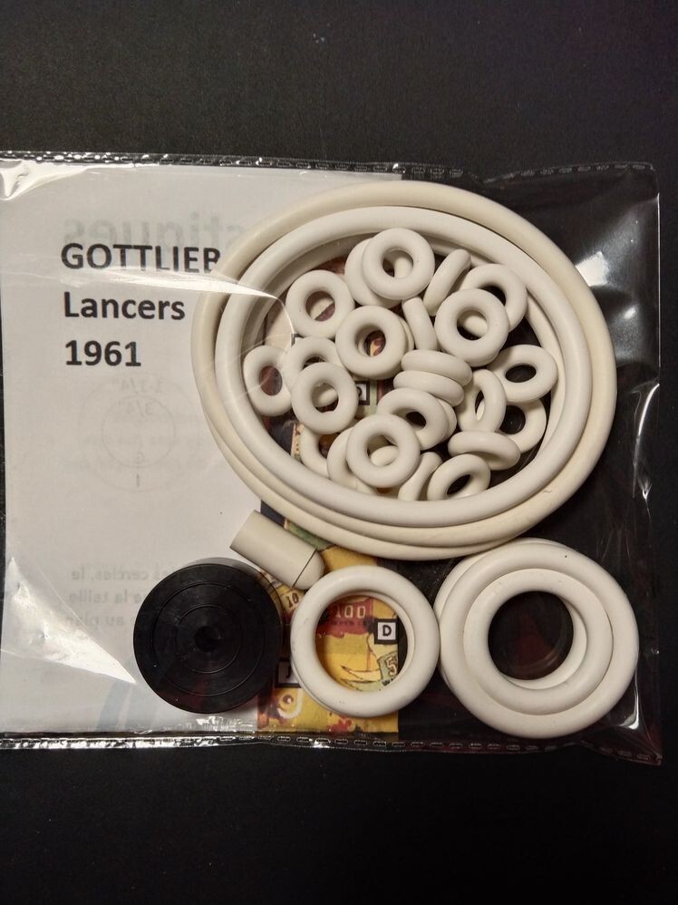 Caoutchouc Flipper Gottlieb Lancers 1961 - Kit de Remplacement Complet et Durable