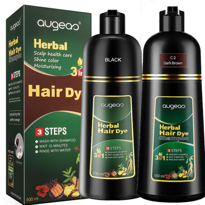Black Permanent Hair Dye Instant Fast Hair Dye Color Shampoos Natural Herbal Dye