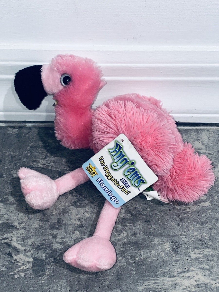 Wild Republic Hug Ems Flamingo Bronx Zoo NY Soft Plush Hug'Ems