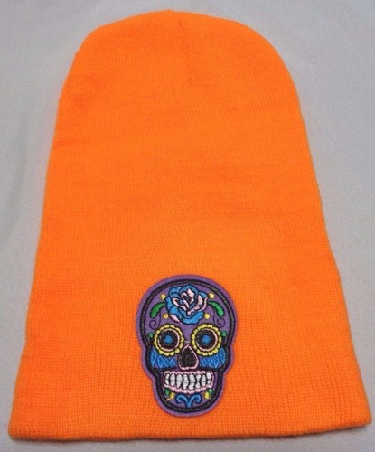 sugar skull hat knit cap beanie beany 