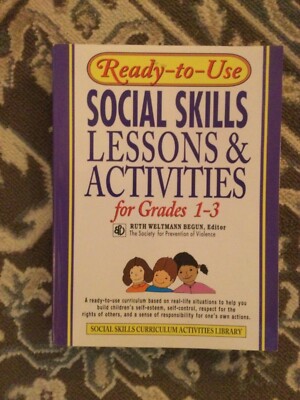 Ready-To-Use Social Skills Lessons & Activities, SLP,  Grades 1-3 Ruth Weltmann 