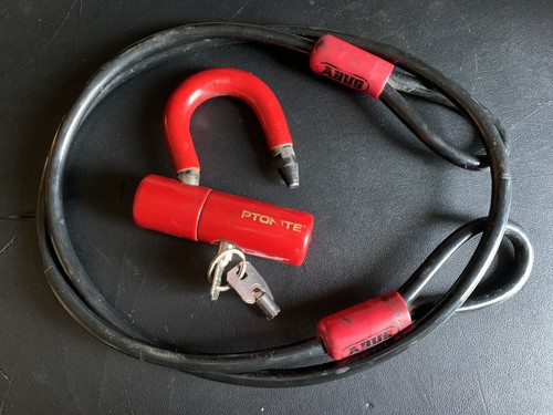 Kryptonite Mini U Lock Abus Cobra Câble Vélo Moto Barillet Clés