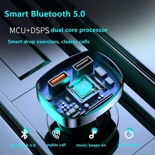 Bluetooth Adapter for Car, Wireless FM Radio Transmitter - Car Pd Charger - 第 6/6 張圖片