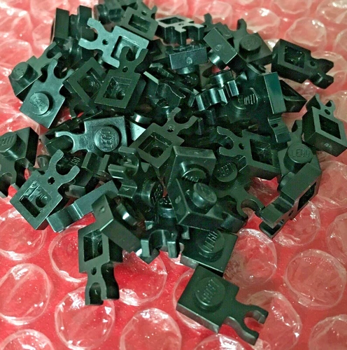 20 x LEGO® 4085 1x1 Platte mit Clip vertikal neu + gebraucht schwarz Clipplatte