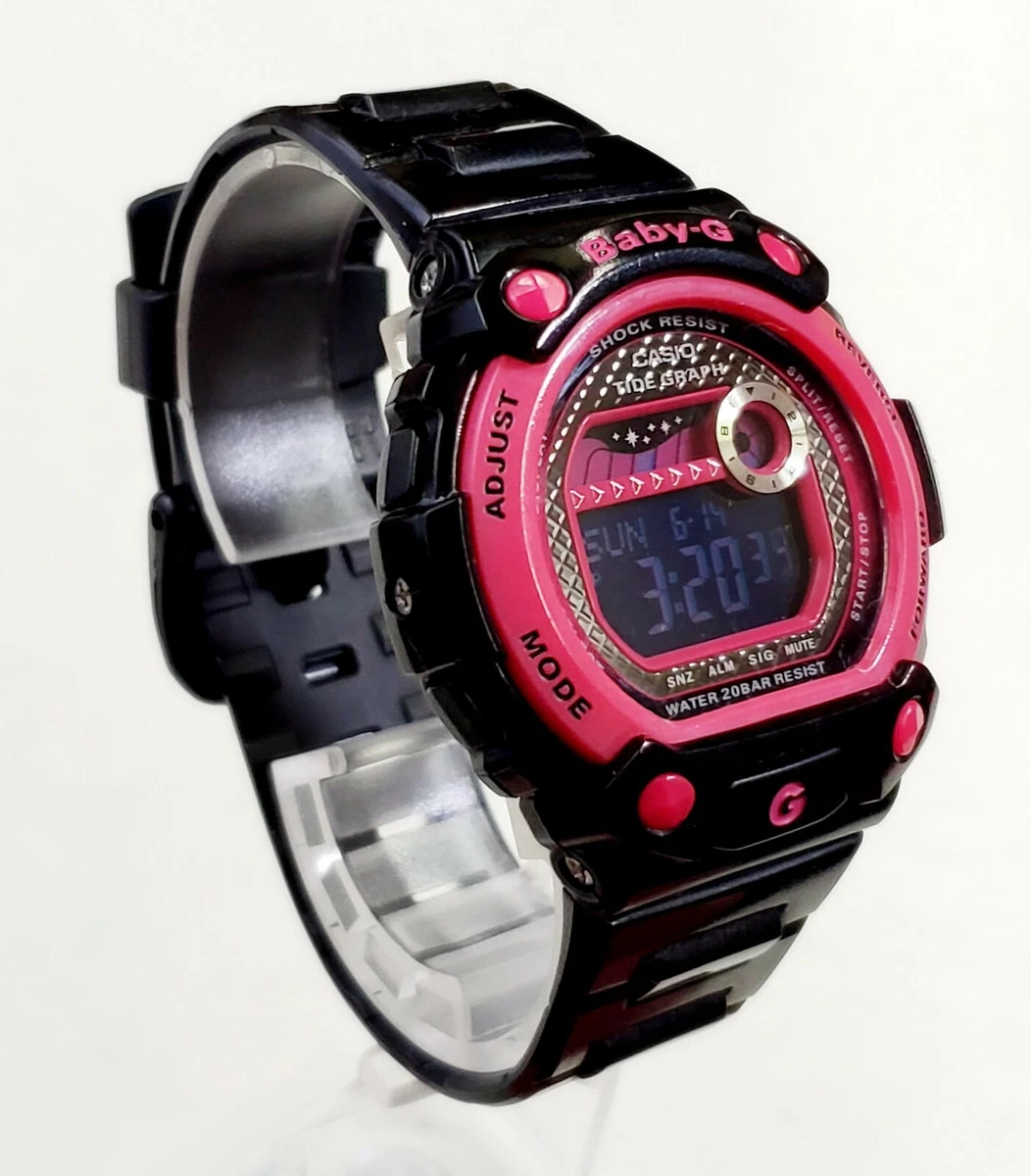 Montre NUMERIQUE UNIQUE pour femme CASIO Baby G graphique maree. 3265 BLX 100