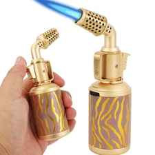 Blow Torch, Professional Kitchen Cooking Butane Torch with Safety Lock Adjust...