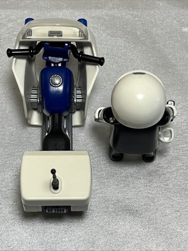 Playmobil 3986 Police Motorcycle Rare - Discontinued- Complete 1992 - Picture 10 of 10
