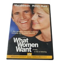 What Women Want (DVD, 2001) Widescreen Mel Gibson Helen Hunt Romantic Comedy