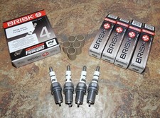 4x Bujías de iridio BRISK P4 aptas para: Renault Megane - 2.0 turbo - 2004 a 2009