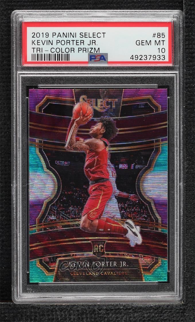 2019 Panini Select Concourse Tri-Color Prizm Kevin Porter Jr PSA 10 GEM MT 10no