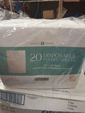 20 Ct, Spa, Disposable Bed Sheets Pre-Cut 40"x78".   032