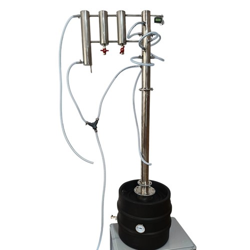 Elektrischer Destillierapparat 30L – Reflux-Kolonne mit Kühlfingern, Abscheidern