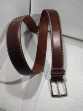 Vintage The Limited Brown Leather Belt Made in Italy Sz Large 36"